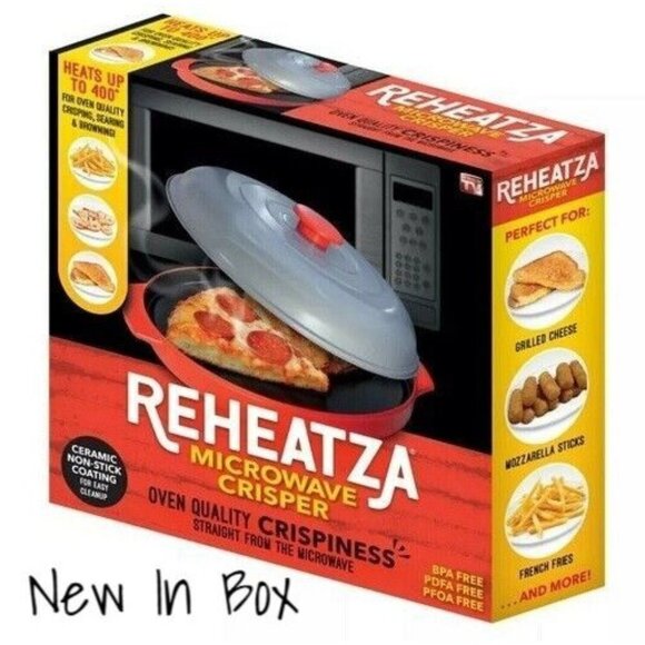 Reheatza Other - Reheatza Microwave Crisper - Non-Stick Ceramic As Seen on TV, New in Box